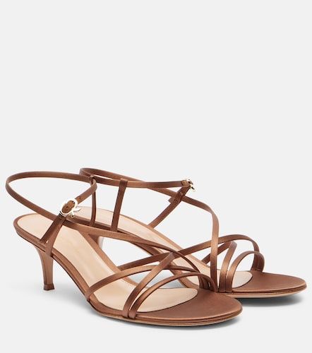 Gianvito Rossi Sandales en satin - Gianvito Rossi - Modalova