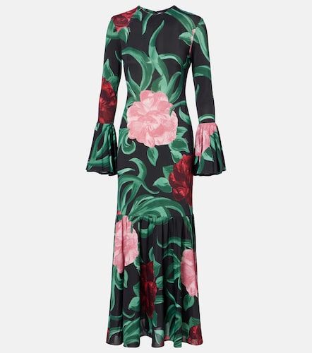 Robe midi Alba en jersey à fleurs - La DoubleJ - Modalova