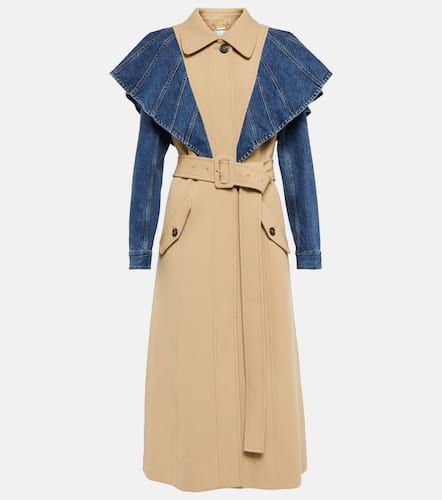 Chloé Trench-coat en jean, laine vierge et coton - Chloe - Modalova