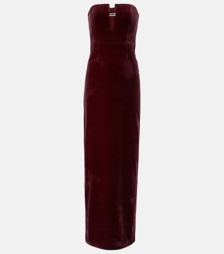 Robe longue en velours à ornements - Roland Mouret - Modalova