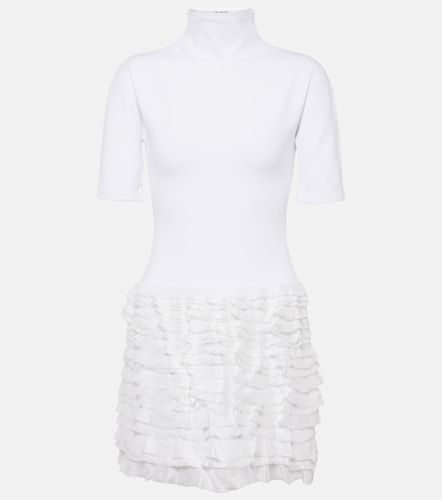 Alaïa Robe de mariée à col montant et volants - Alaia - Modalova