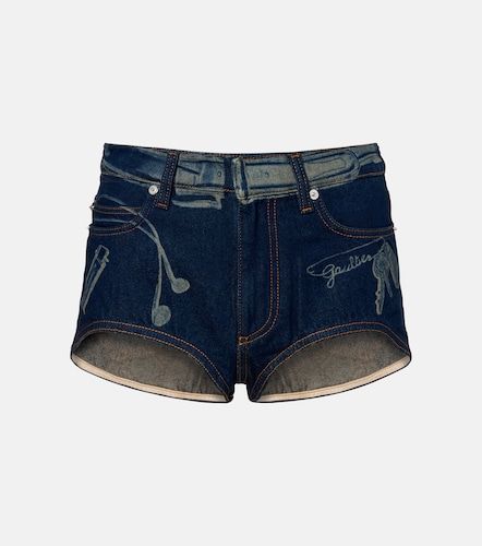 Short en denim à trompe-l’œil - Jean Paul Gaultier - Modalova