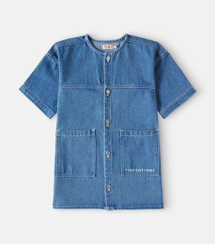 Tinycottons Robe en denim à logo - Tinycottons - Modalova