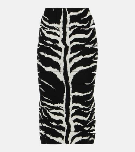 Alaïa Jupe midi à motif zèbre - Alaia - Modalova