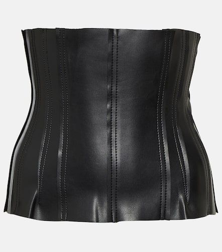 Corset Grace en cuir synthétique - Norma Kamali - Modalova