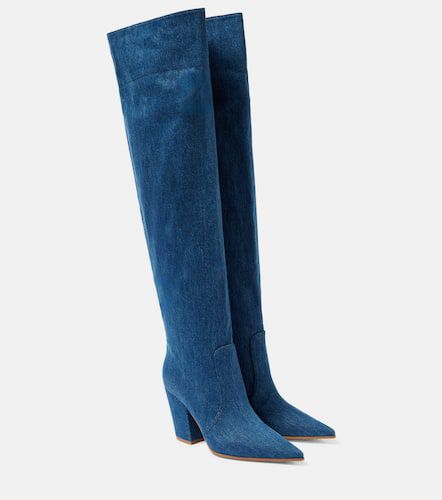 Bottes Keinna 85 en denim - Gianvito Rossi - Modalova