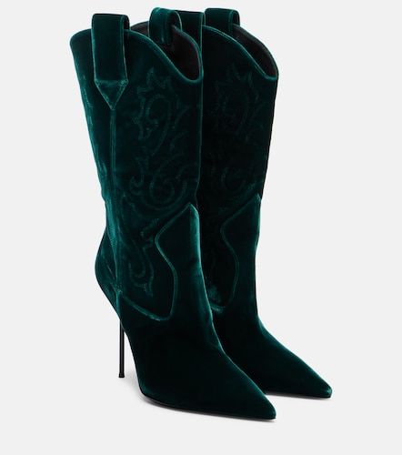 Bottines Lidia 105 en velours - Paris Texas - Modalova