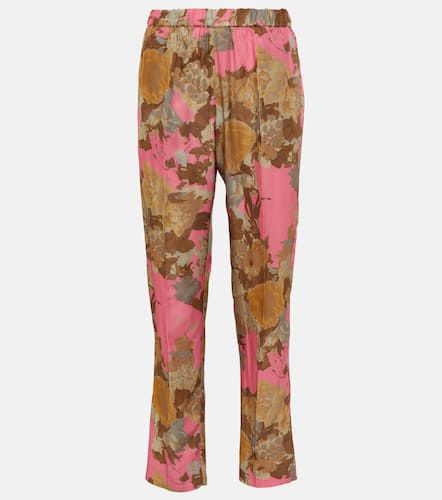 Pantalon slim à taille mi-haute imprimé - Dries Van Noten - Modalova