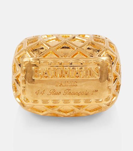 Balmain Bague à logo - Balmain - Modalova