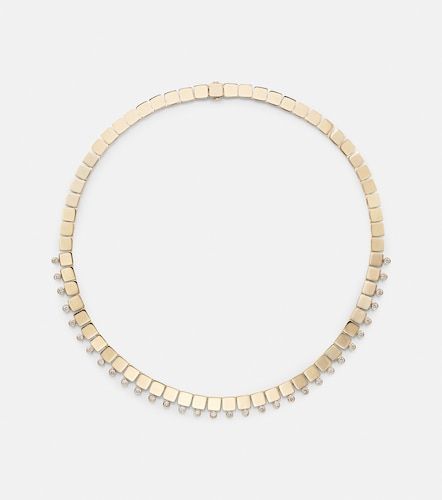 Collier Floating Diamond Medium en or 18 ct et diamants - Ileana Makri - Modalova