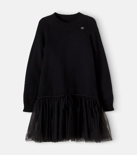 Robe-pull en coton et laine - Monnalisa - Modalova