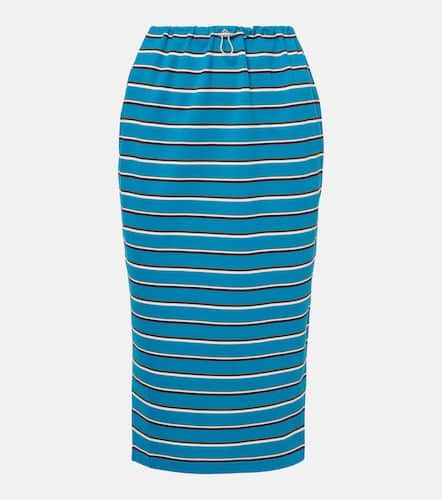Prada Jupe midi raye en coton - Prada - Modalova