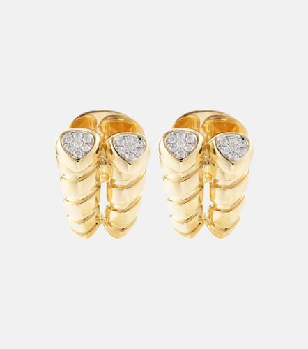 Boucles d'oreilles Trisolina en or 18 ct et diamants - Marina B - Modalova