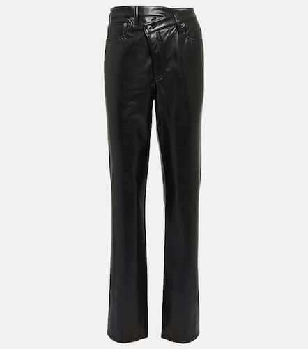 Pantalon Criss-Cross en cuir synthétique - Agolde - Modalova