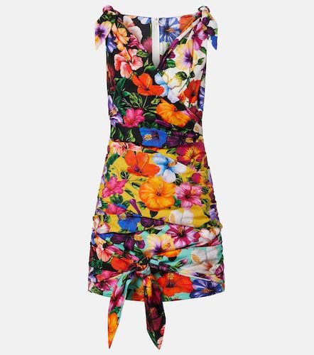 Robe en coton à fleurs - Dolce&Gabbana - Modalova