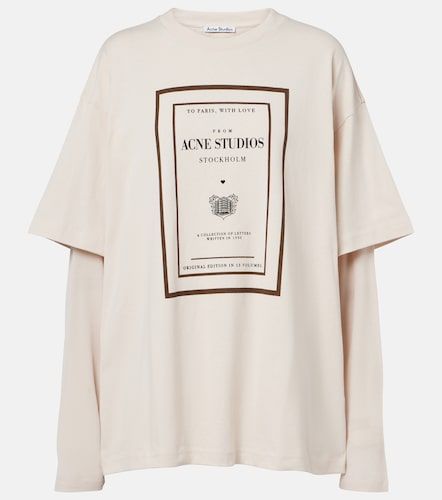 T-shirt en coton à imprimé - Acne Studios - Modalova