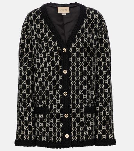 Cardigan GG en jacquard de laine - Gucci - Modalova