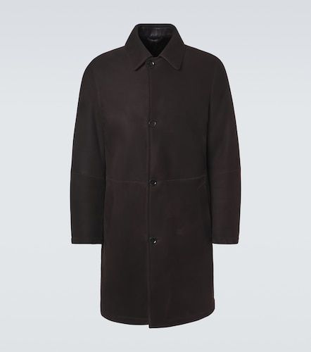 Manteau en daim doublé de peau lainée - Brioni - Modalova