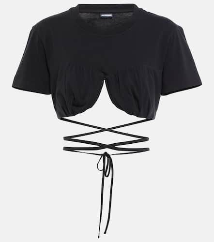 T-shirt raccourci Baci en coton - Jacquemus - Modalova