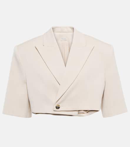 Blazer raccourci Wjosa en laine, soie et lin - The Mannei - Modalova