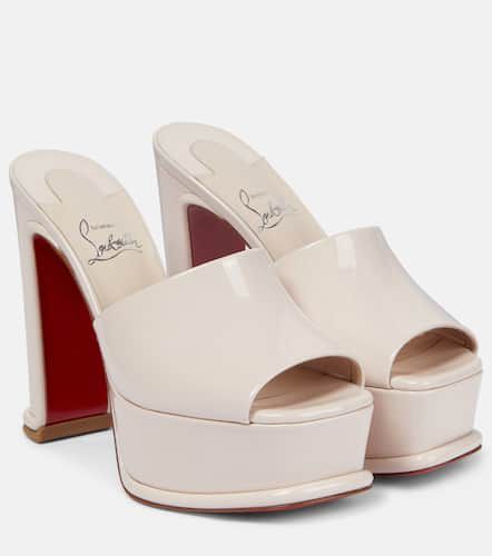 Mules Amali Alta à plateau en cuir verni - Christian Louboutin - Modalova