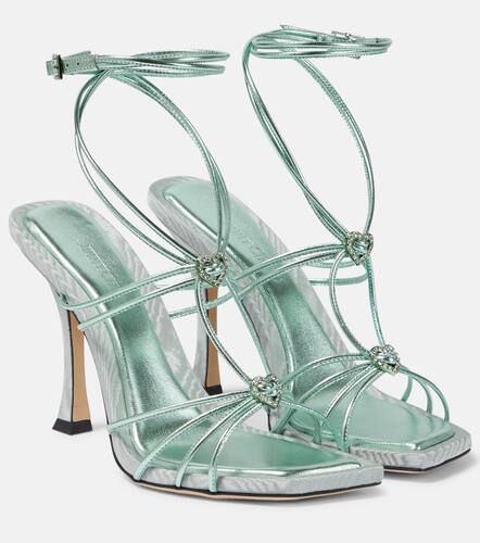 Sandales Indiya 100 en cuir métallisé - Jimmy Choo - Modalova