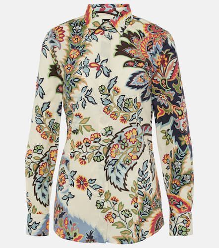 Chemise en coton mélangé à fleurs - Etro - Modalova