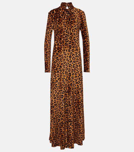 Robe longue à motif léopard - Rabanne - Modalova