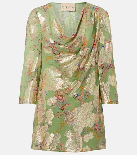 Blouse en soie mélangée à fleurs - Valentino - Modalova