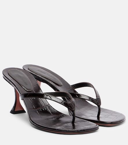 Amina Muaddi Mules Juliette en cuir - Amina Muaddi - Modalova
