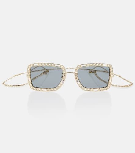 Lunettes de soleil rectangulaires - Gucci - Modalova