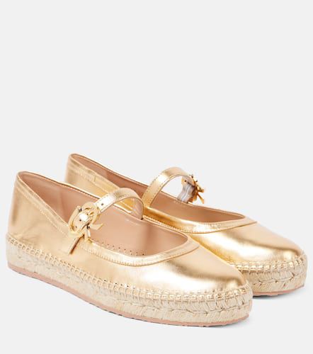 Espadrilles Elda en cuir métallisé - Gianvito Rossi - Modalova