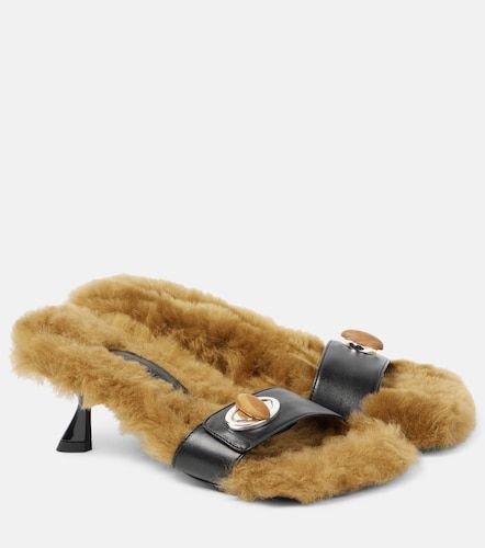 Mules Turnlock en shearling - Christopher Esber - Modalova