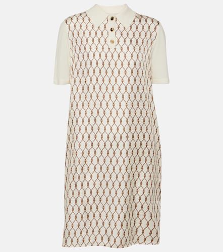 Robe chemise en laine et soie - Tory Burch - Modalova