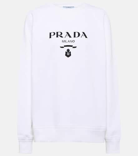 Sweat-shirt brodé en coton - Prada - Modalova