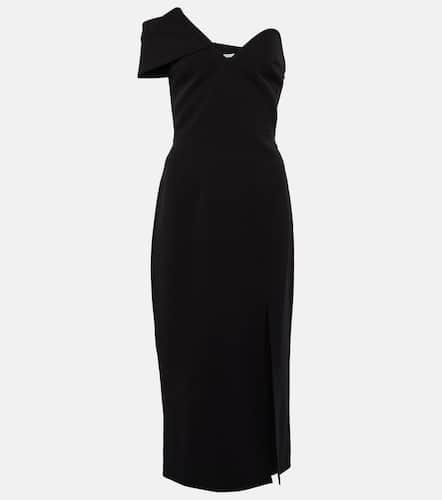 Robe midi asymétrique en crêpe - Safiyaa - Modalova