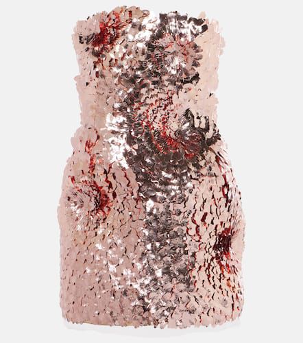 Robe bustier à sequins - Oscar de la Renta - Modalova