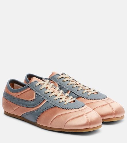 Baskets en satin et cuir - Dries Van Noten - Modalova