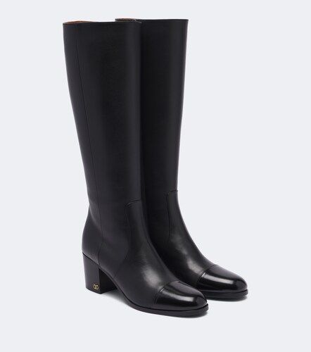 Bottes VLogo en cuir - Valentino Garavani - Modalova
