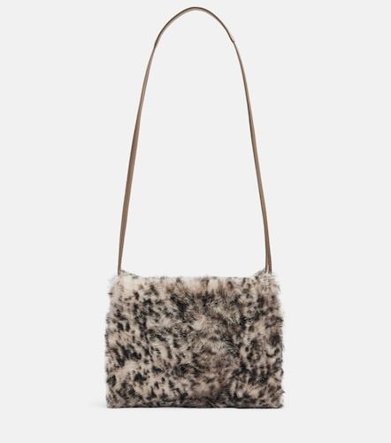 Sac porté épaule Mellow Small en shearling - Brunello Cucinelli - Modalova