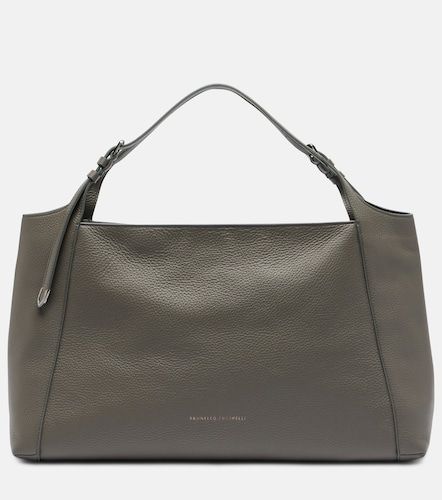 Sac à main Medium en cuir - Brunello Cucinelli - Modalova