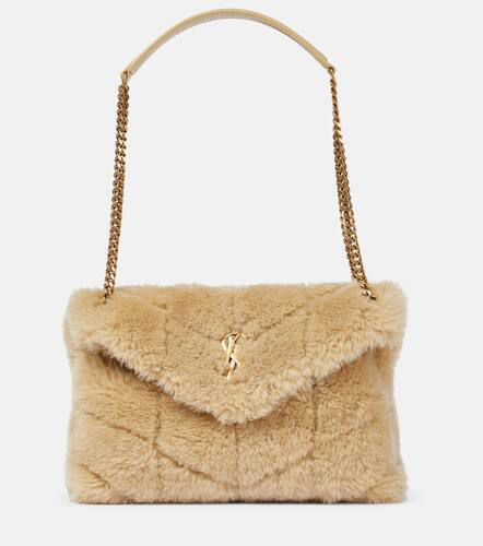 Sac Puffer Small en shearling - Saint Laurent - Modalova