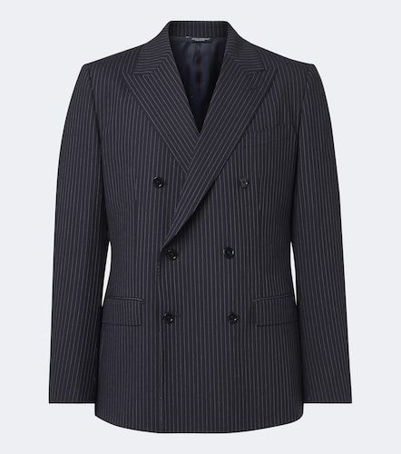Blazer en laine mélangée à rayures - Dolce&Gabbana - Modalova