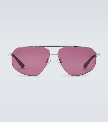 Lunettes de soleil aviateur en métal - Bottega Veneta - Modalova