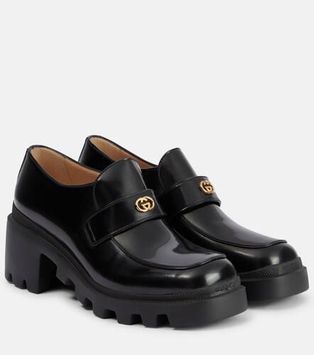 Mocassins Interlocking G en cuir - Gucci - Modalova