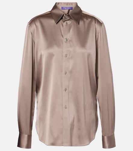 Chemise en satin de soie mélangée - Ralph Lauren Collection - Modalova