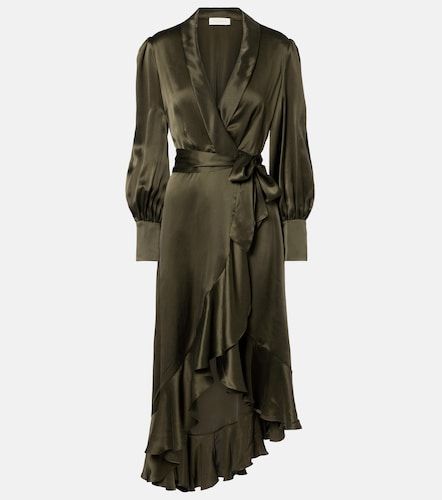 Robe portefeuille en soie - Zimmermann - Modalova