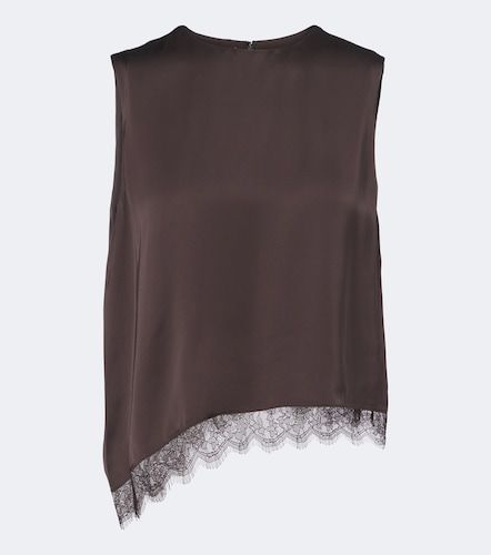Vince Top en satin à dentelle - Vince - Modalova