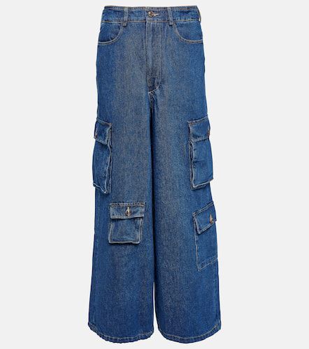 Pantalon cargo Hailey à taille haute en jean - The Frankie Shop - Modalova