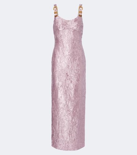 Robe longue à effet froissé - Versace - Modalova
